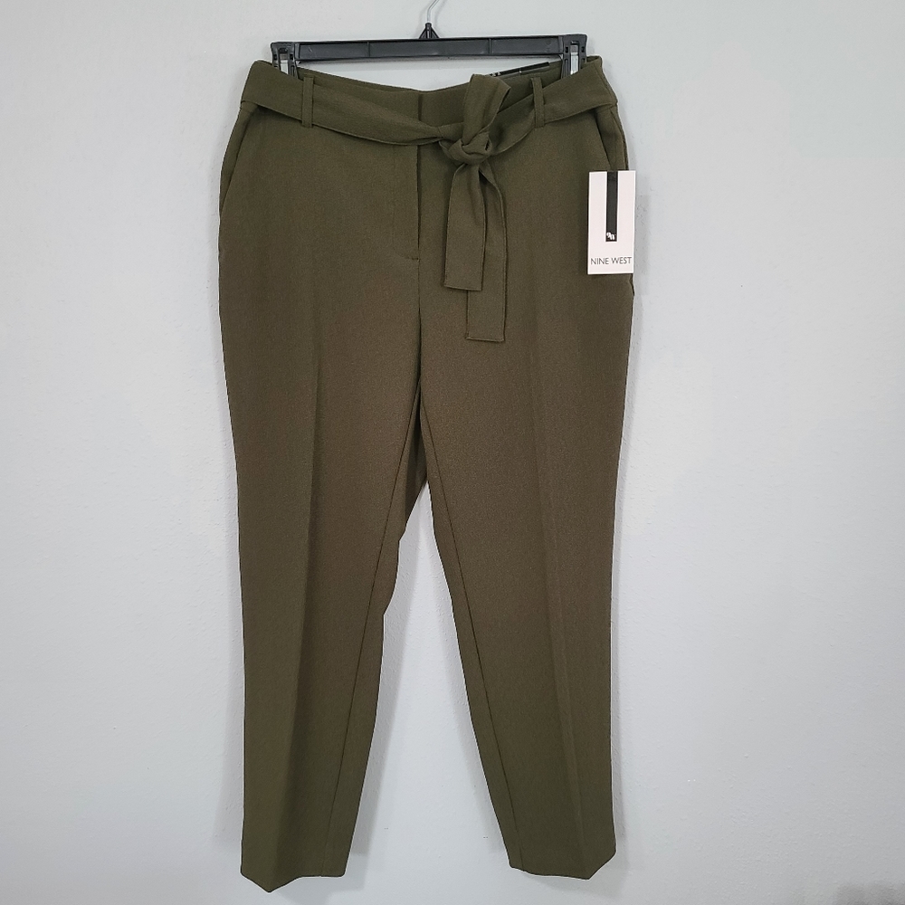 Nine West Womens Woven Stretch Dress Pants Slacks